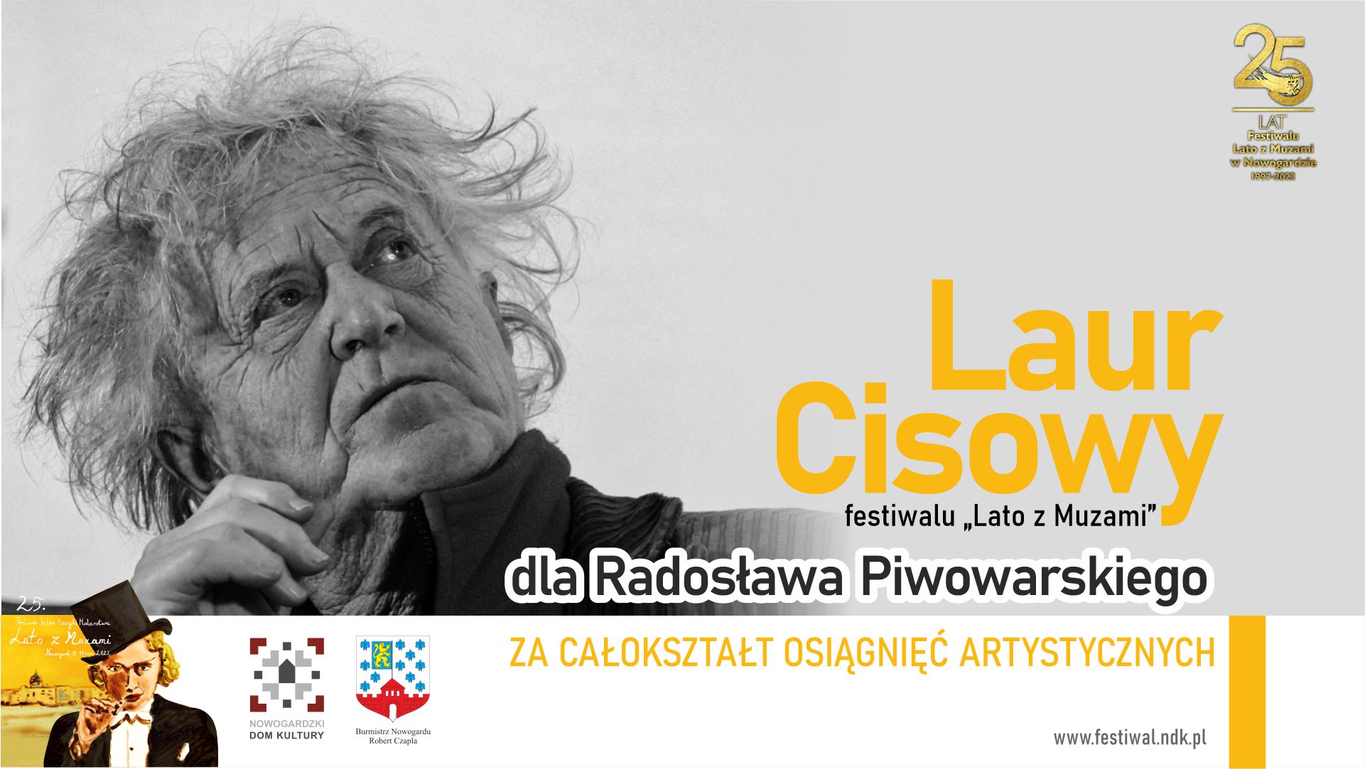 Laur Cisowy festiwalu „Lato z Muzami” dla Radosława Piwowarskiego